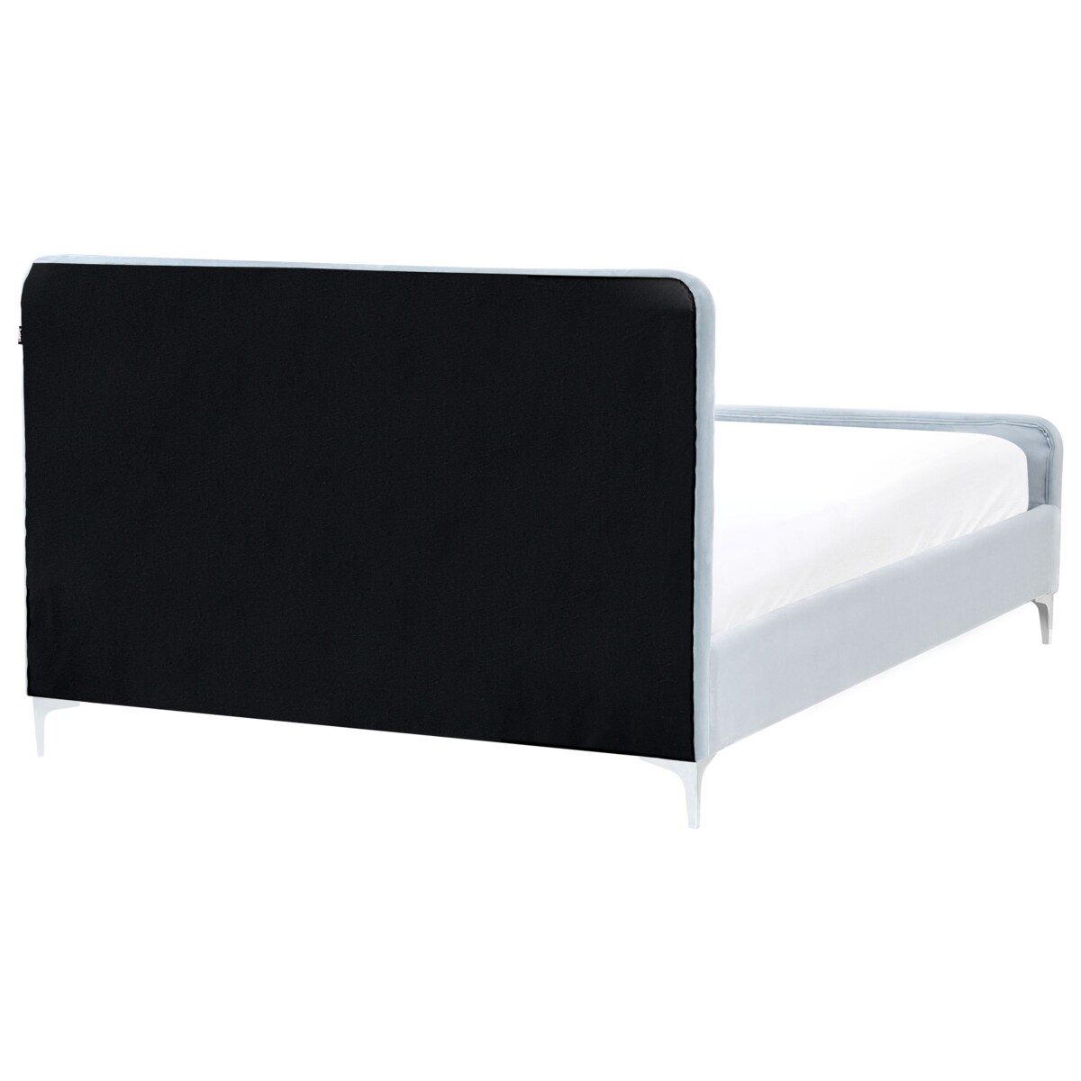 Łóżko Welur LUNAN 140 x 200 cm Błękitny