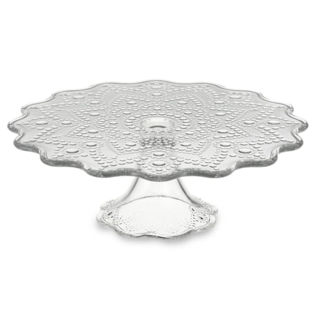 PATERA SZKLANA jasło na ciasto desery owoce prezent 28 cm na nodze tort