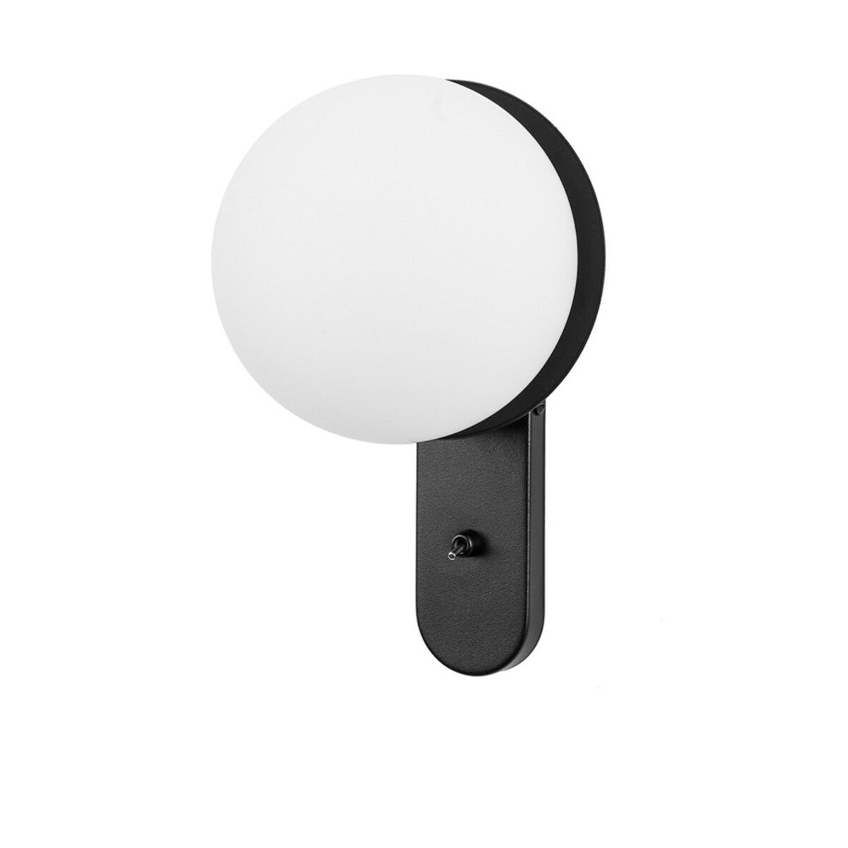 KUUL D1 czarna lampa ścienna / kinkiet z włącznikiem