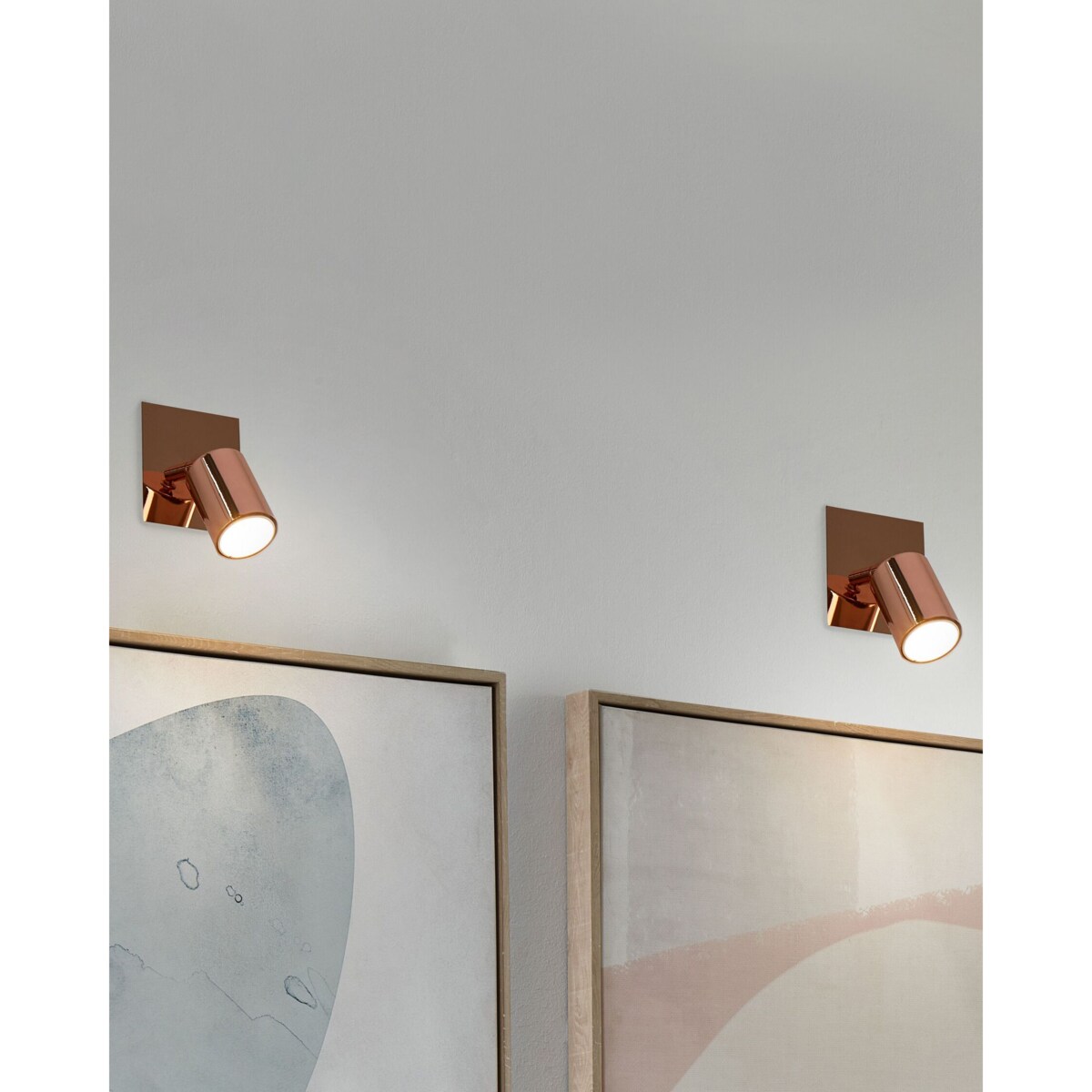 Zestaw 2 lamp spot metalowych miedziany TIGRIS