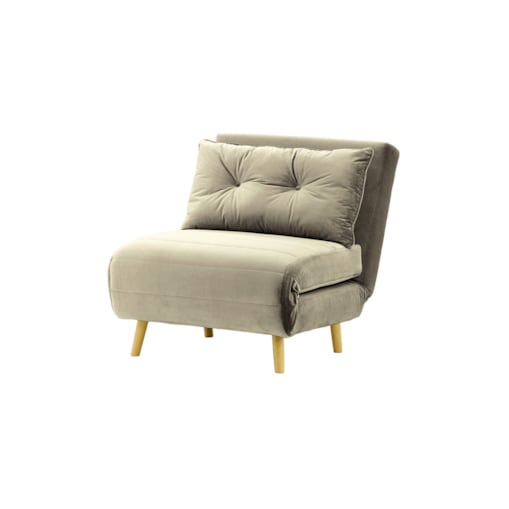 Fotel rozkładany Flic 77 cm-Velluto 17-like oak