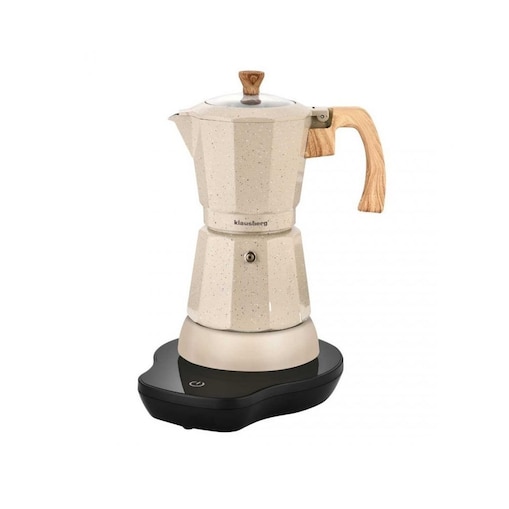 Kawiarka elektryczna espresso Zaparzacz do kawy 300ml beżowa 500W KLAUSBERG