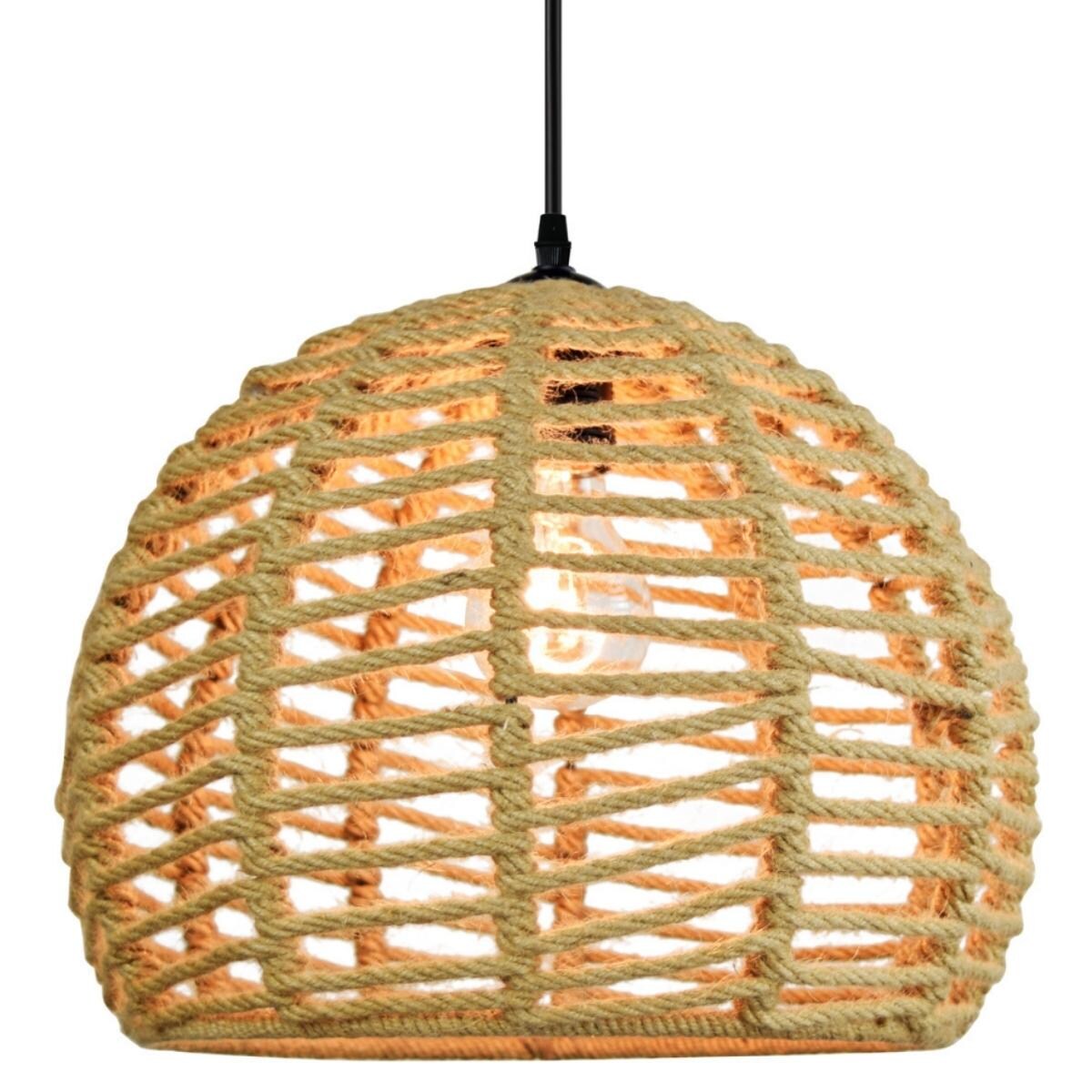 Lampa wisząca ażurowa Otis 316837 industrialna beżowa