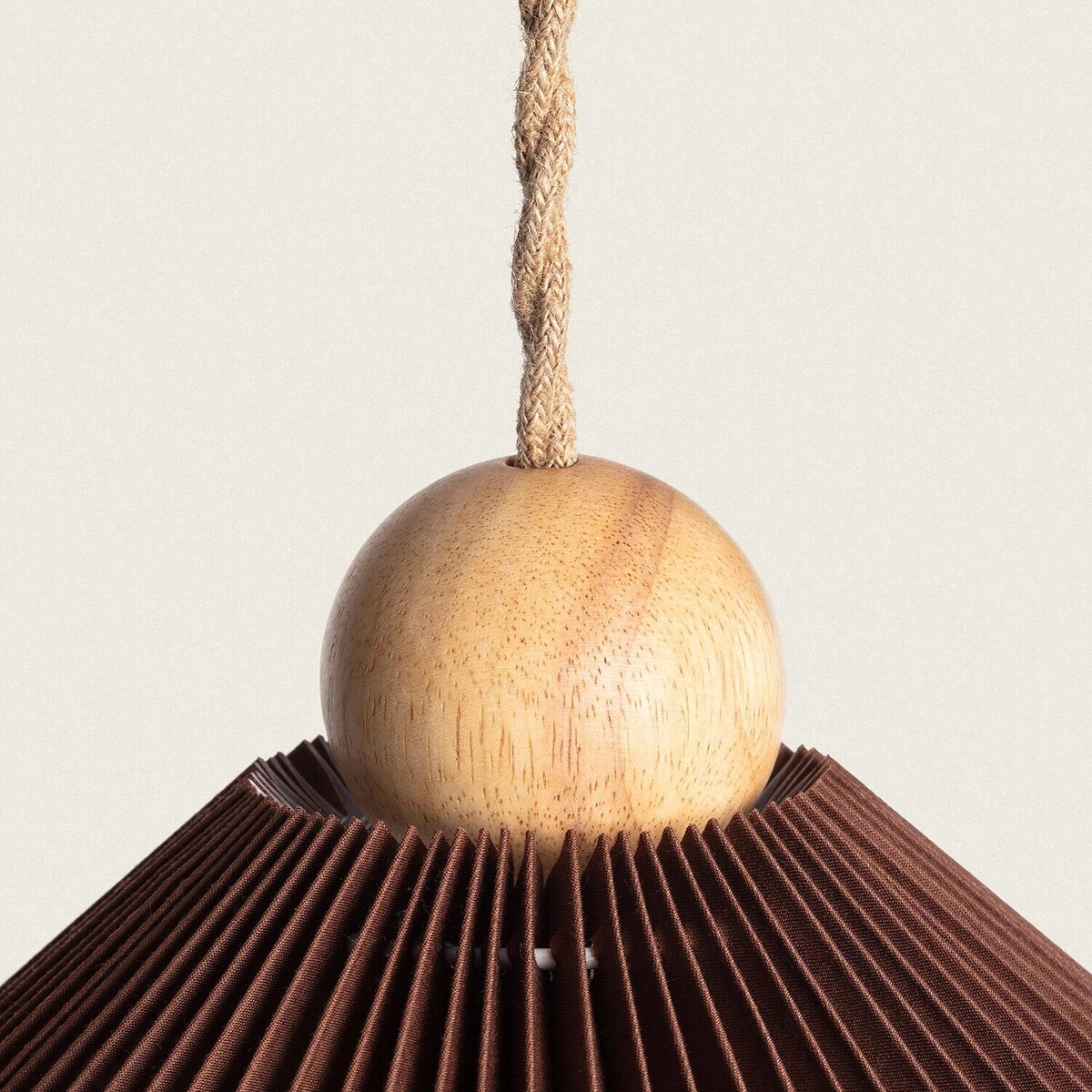 Lampa wisząca czekoladowa Plisse Ø47 cm