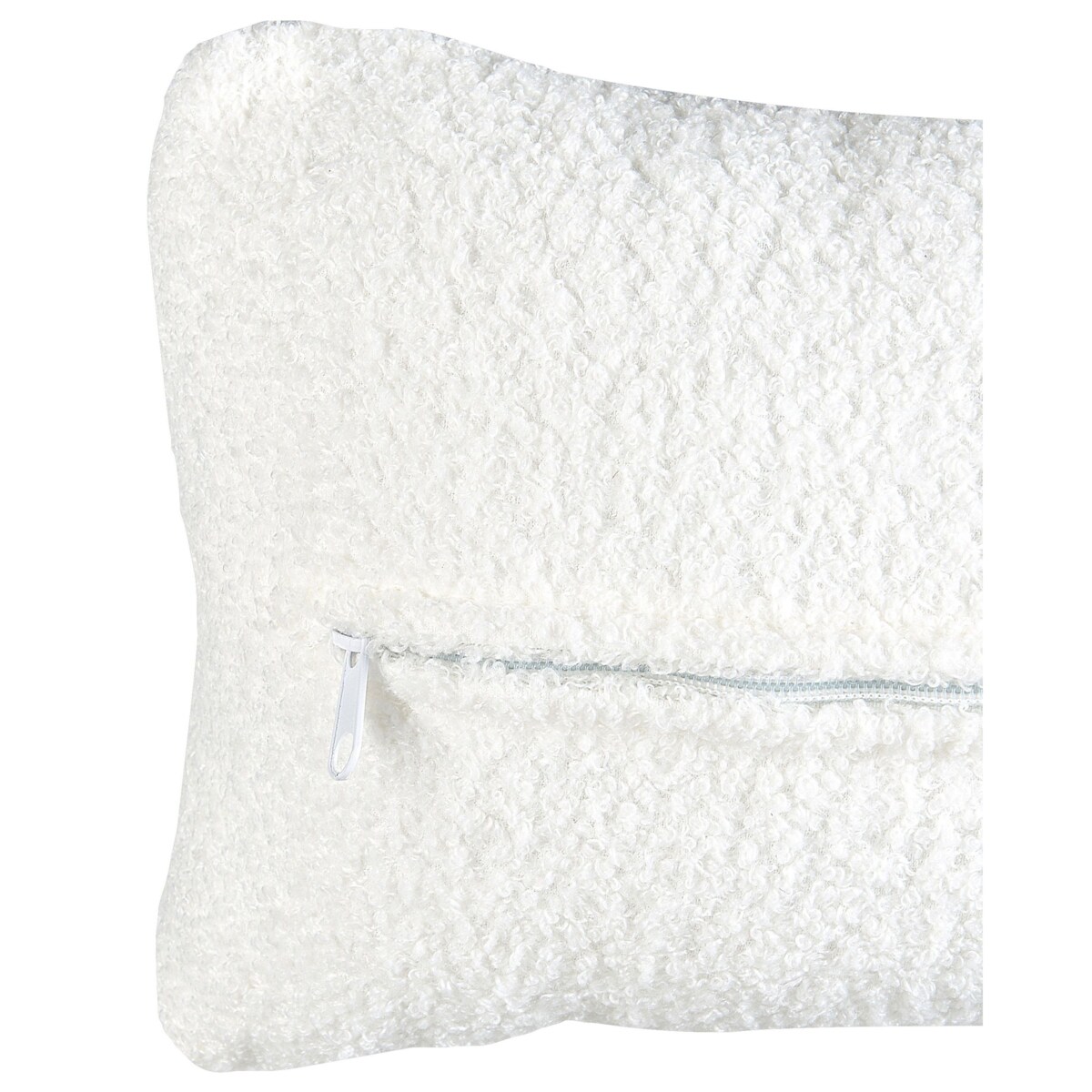 Fotel boucle biały OTSBY