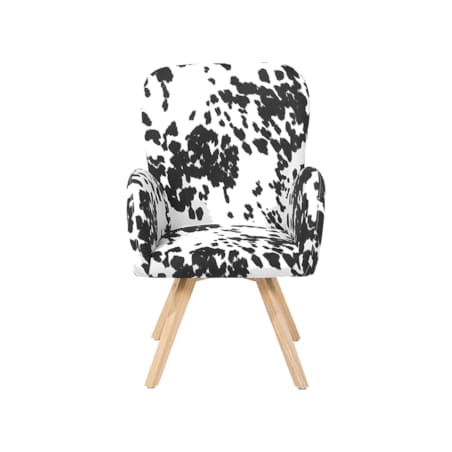 Fotel czarno-biały BJARN