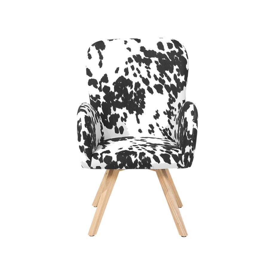 Fotel czarno-biały BJARN