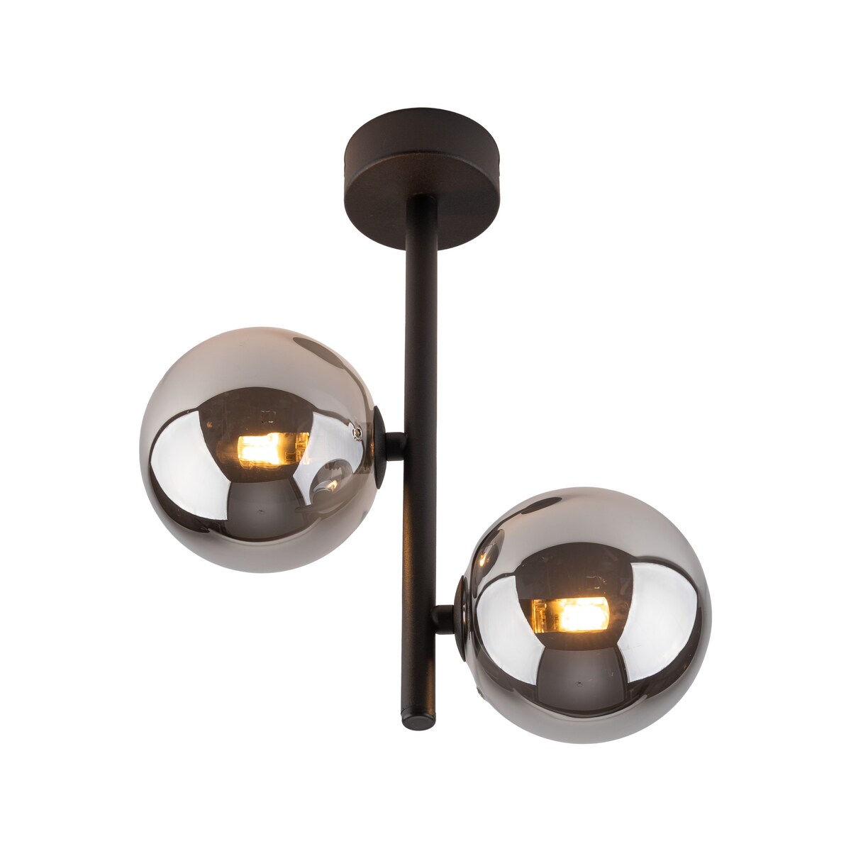 Nowoczesna lampa sufitowa TK Lighting ESTERA BLACK 6706 czarna 2xG9 szklany klosz 27 cm
