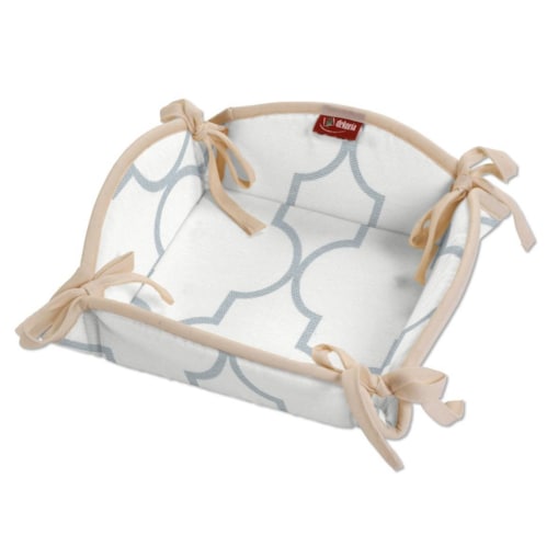 Koszyk, szaro-białe wzory marokańskie, 20 x 20 cm, Gardenia