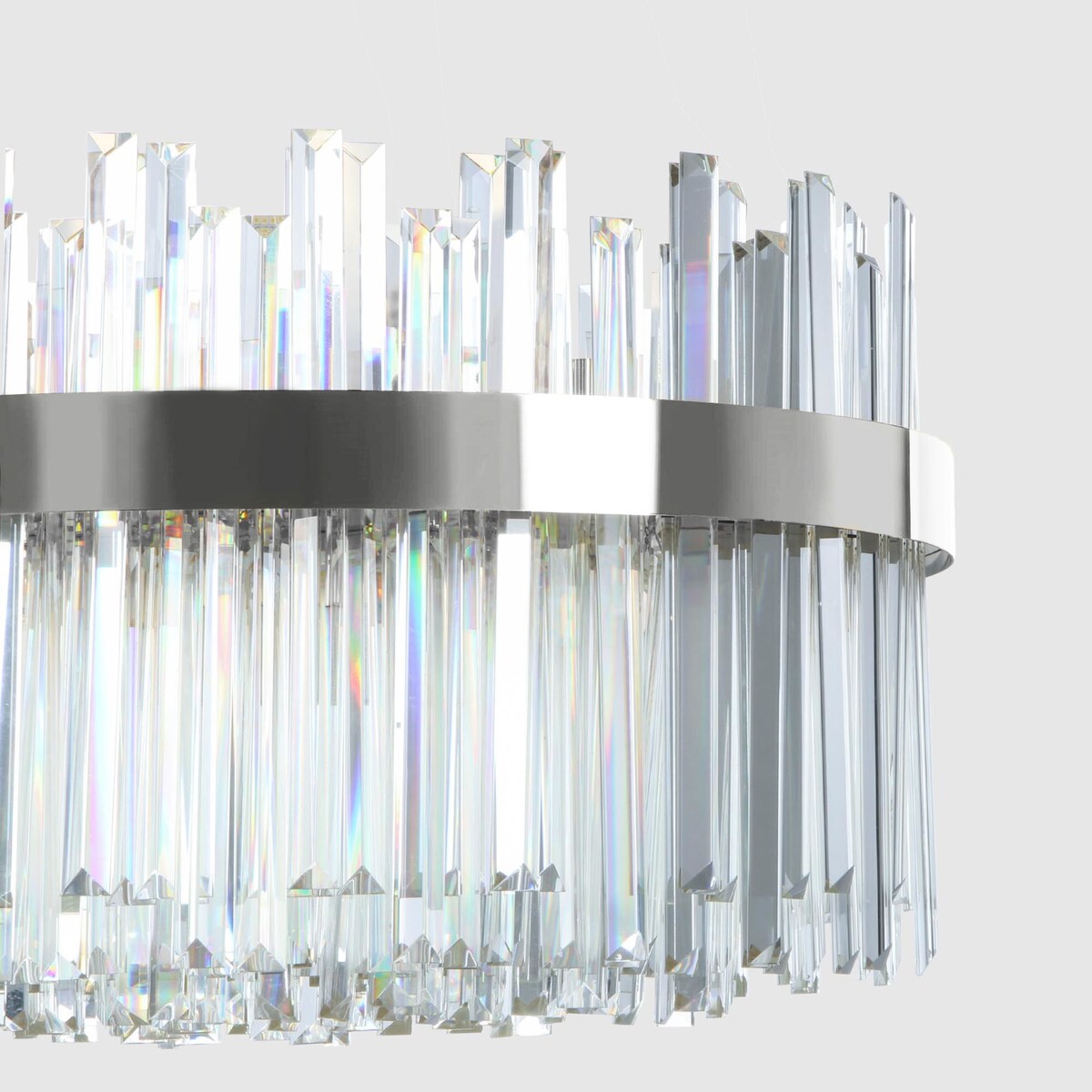 Lampa sufitowa wisząca kryształowa LED APP1514-CP80 Chrom