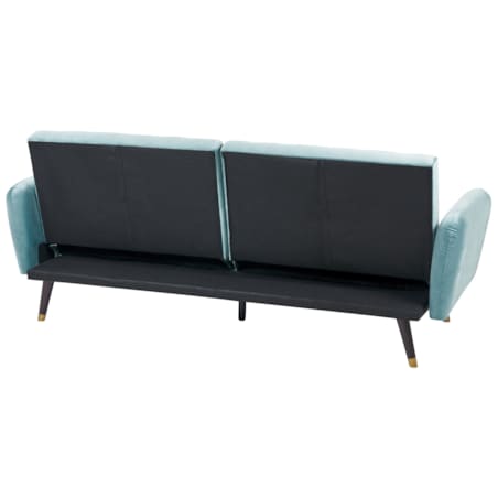 Sofa rozkładana welurowa jasnoniebieska VIMMERBY