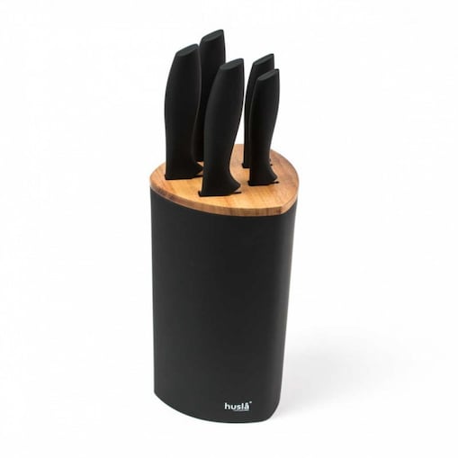 Zestaw 5 Noży Kuchennych W Bloku Husla 73963