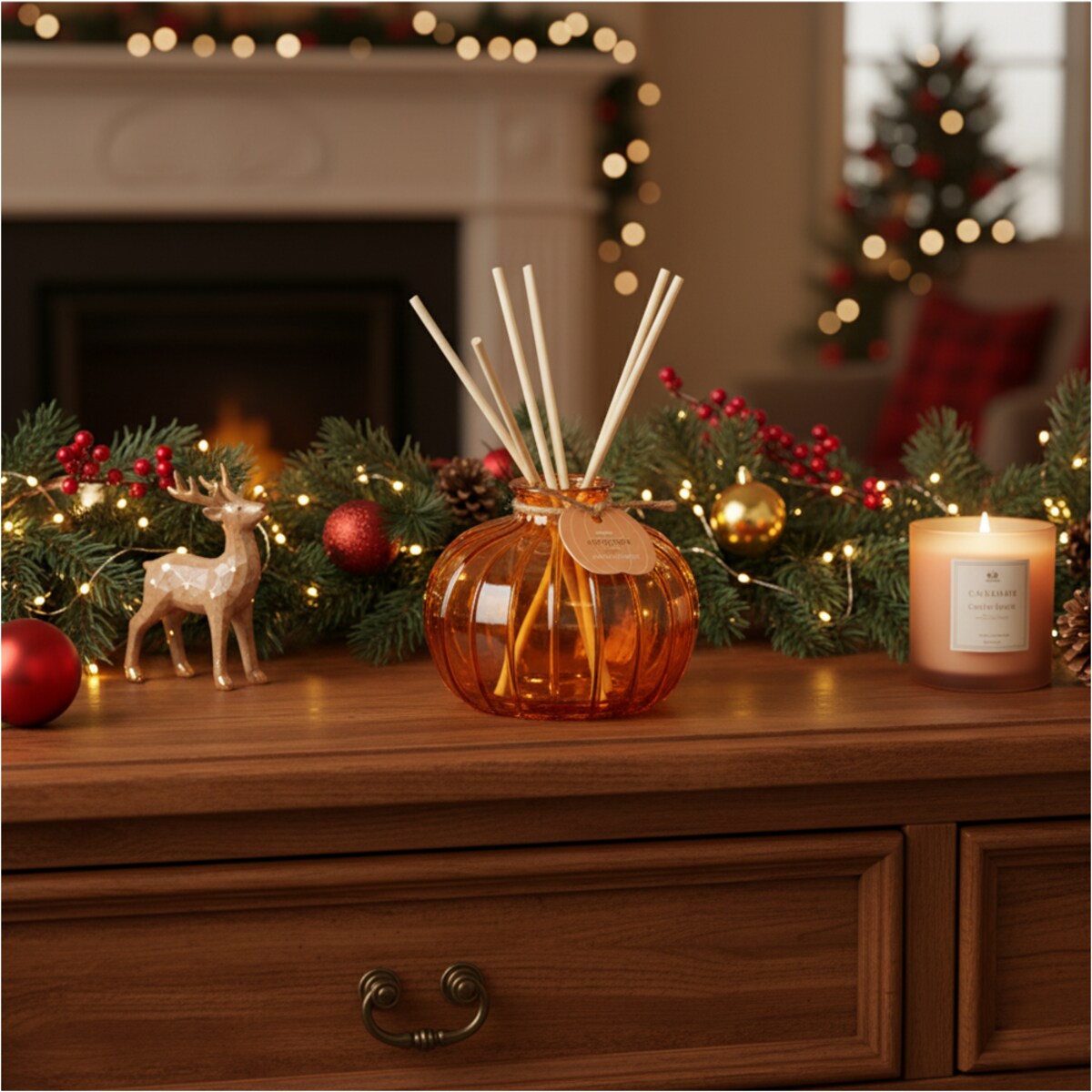 Patyczki Zapachowe Dyfuzor Zapachowy Z Patyczkami Dynia Dekoracja Jesienna Na Halloween