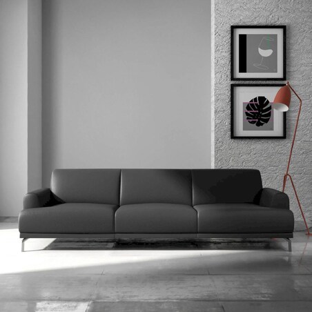 Sofa 3-osobowa Puzo ciemnoszara