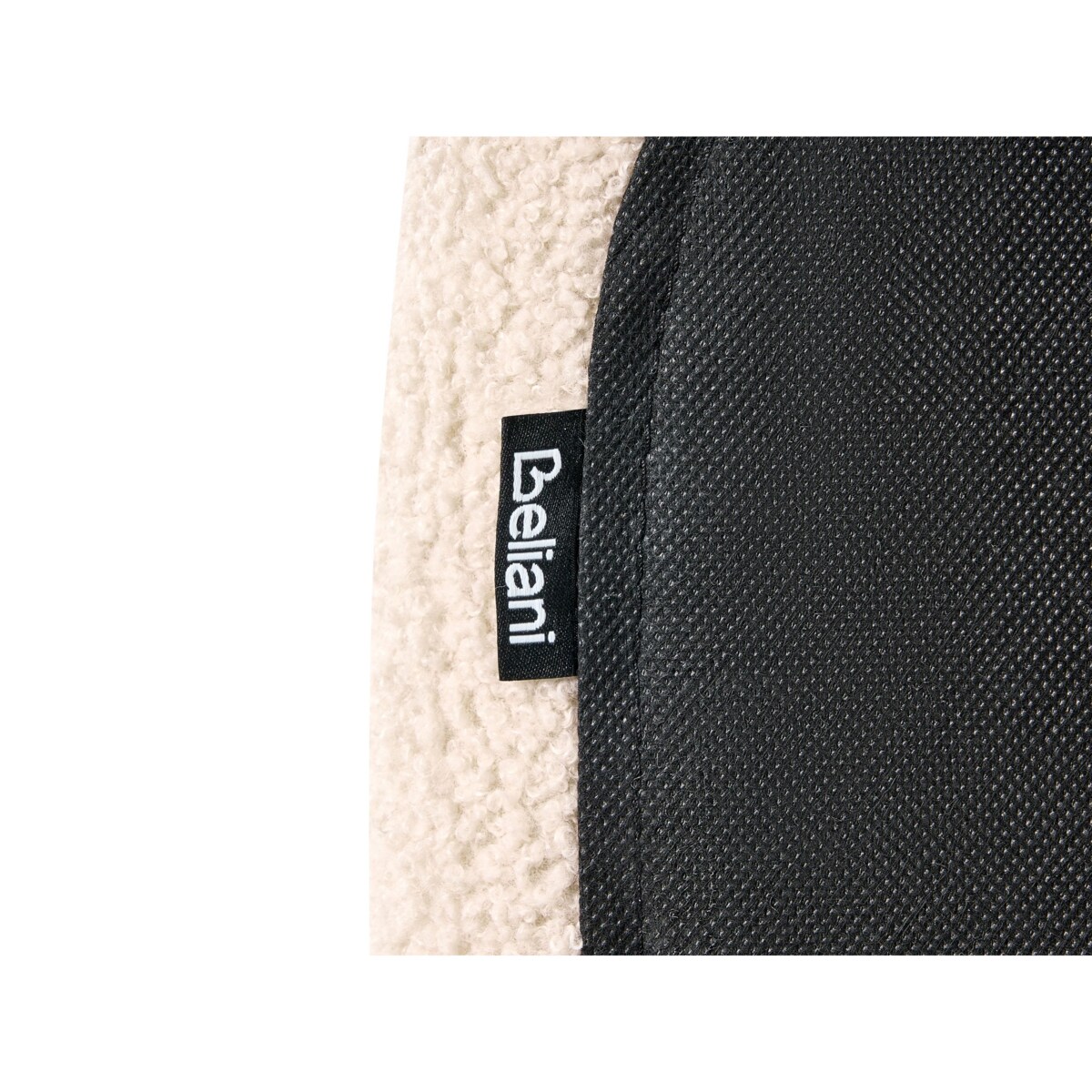 Łóżko Boucle FLAYAT 120 x 200 cm Jasnobeżowy