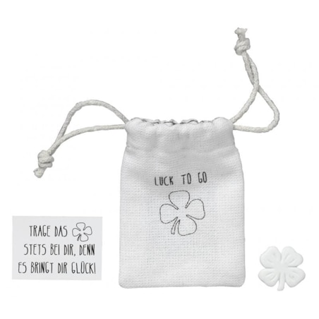 Amulet w woreczku Czterolistna Koniczynka