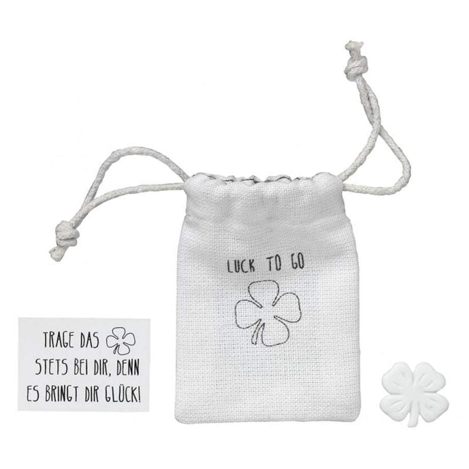 Amulet w woreczku Czterolistna Koniczynka