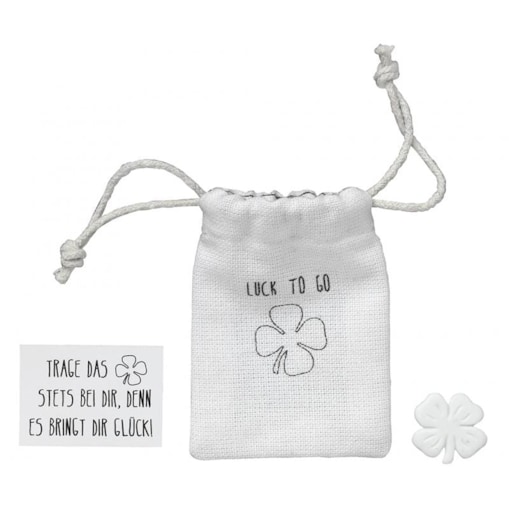 Amulet w woreczku Czterolistna Koniczynka