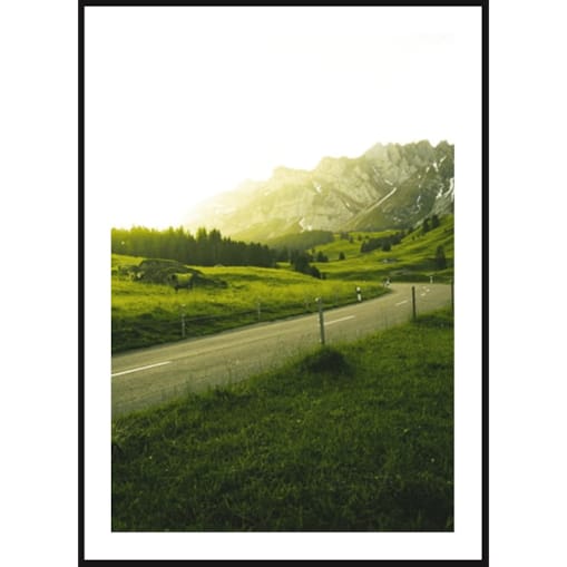 Poster Story, Plakat, Obraz - Droga w Góry przez Jesienny Las, wymiary 60 x 84 cm