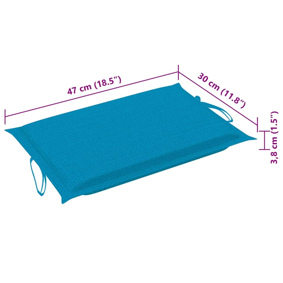 vidaXL Leżaki z poduszkami, 2 szt., lite drewno akacjowe