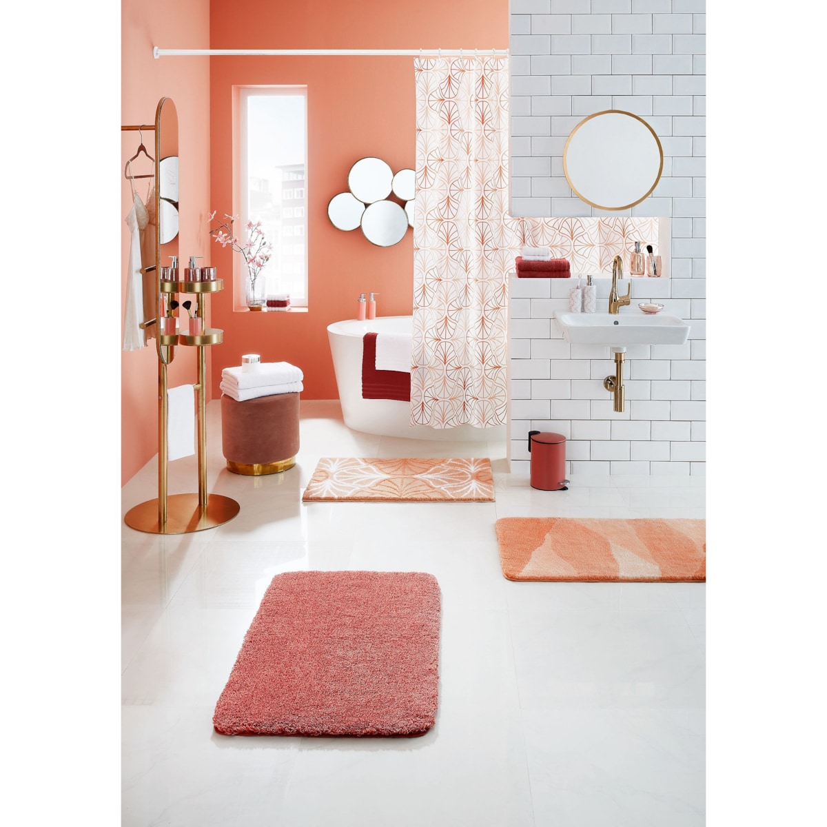 Kleine Wolke Relax Dywanik łazienkowy Rosewood 50x80 cm gęste runo