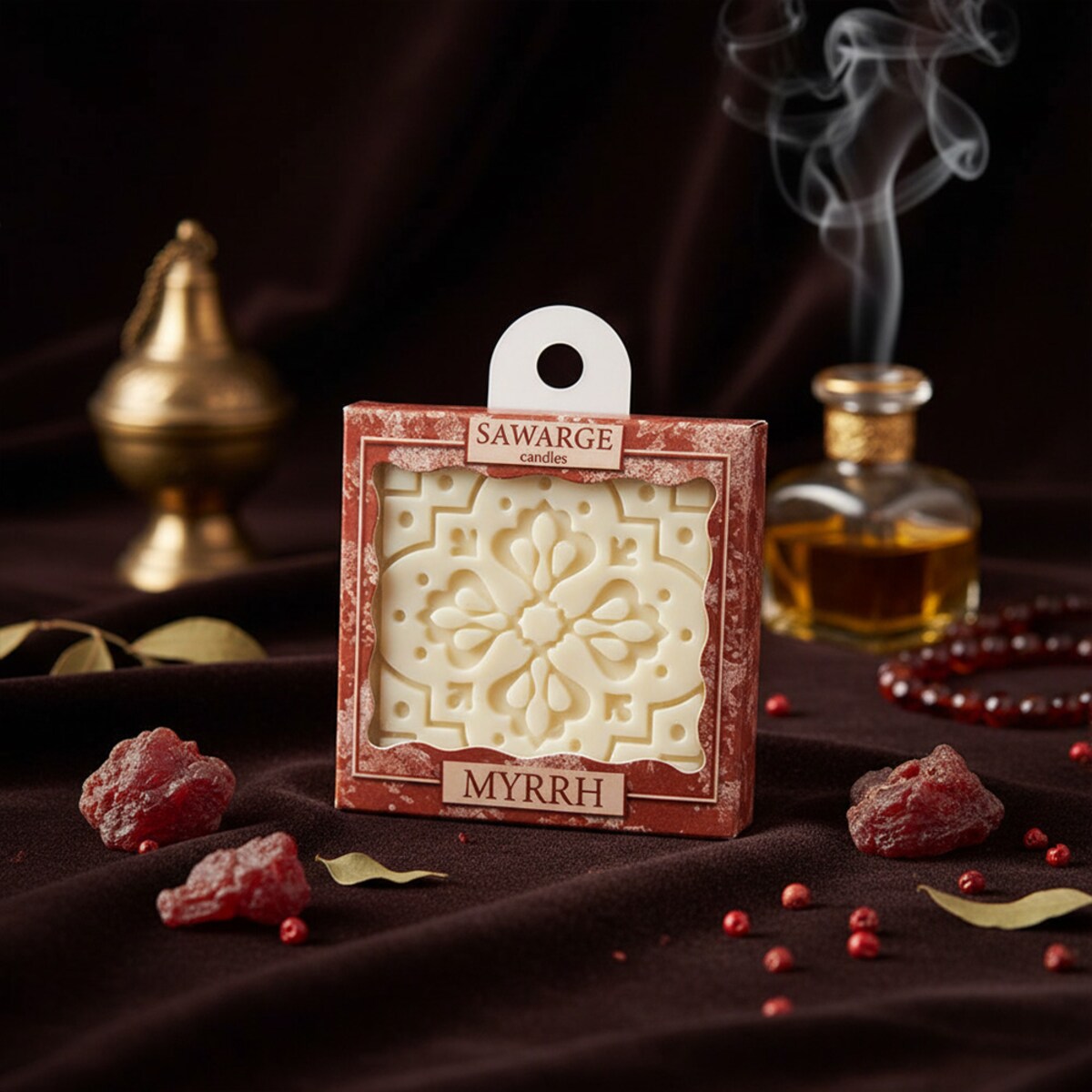 Zapachowa zawieszka do szafy wosk sojowy Myrrh