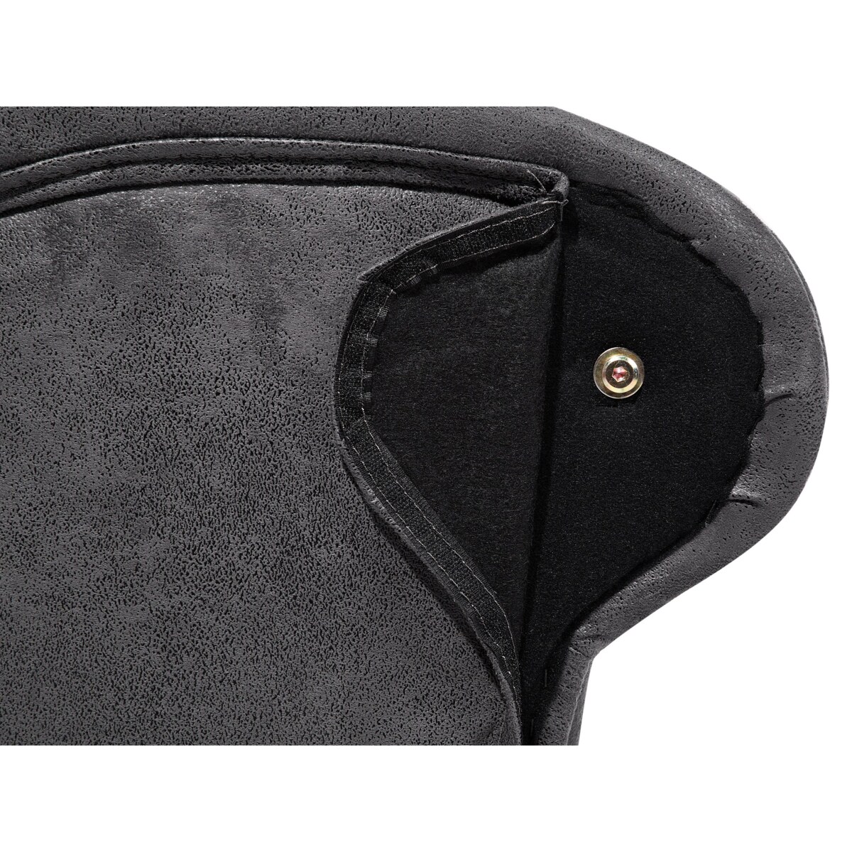 Szezlong eko zamsz lewostronny szary NIMES