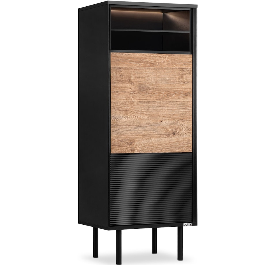 KONSIMO LOFTY Regał loft z ryflowaniem