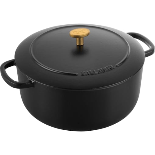 Garnek żeliwny okrągły Ballarini Bellamonte - 4 ltr, Czarny