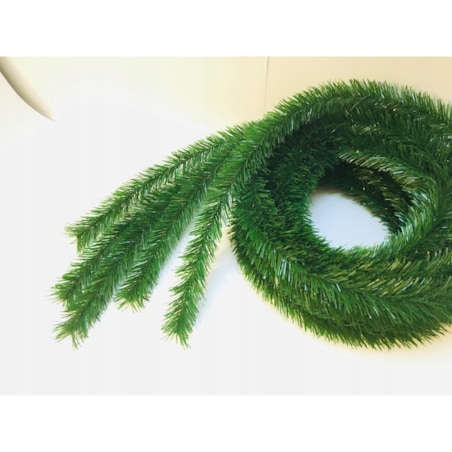 5x GIRLANDA SZTUCZNA CHOINKOWA ZIELONA ŁAŃCUCH FLORYSTYCZNY GAŁĄZKA błysk