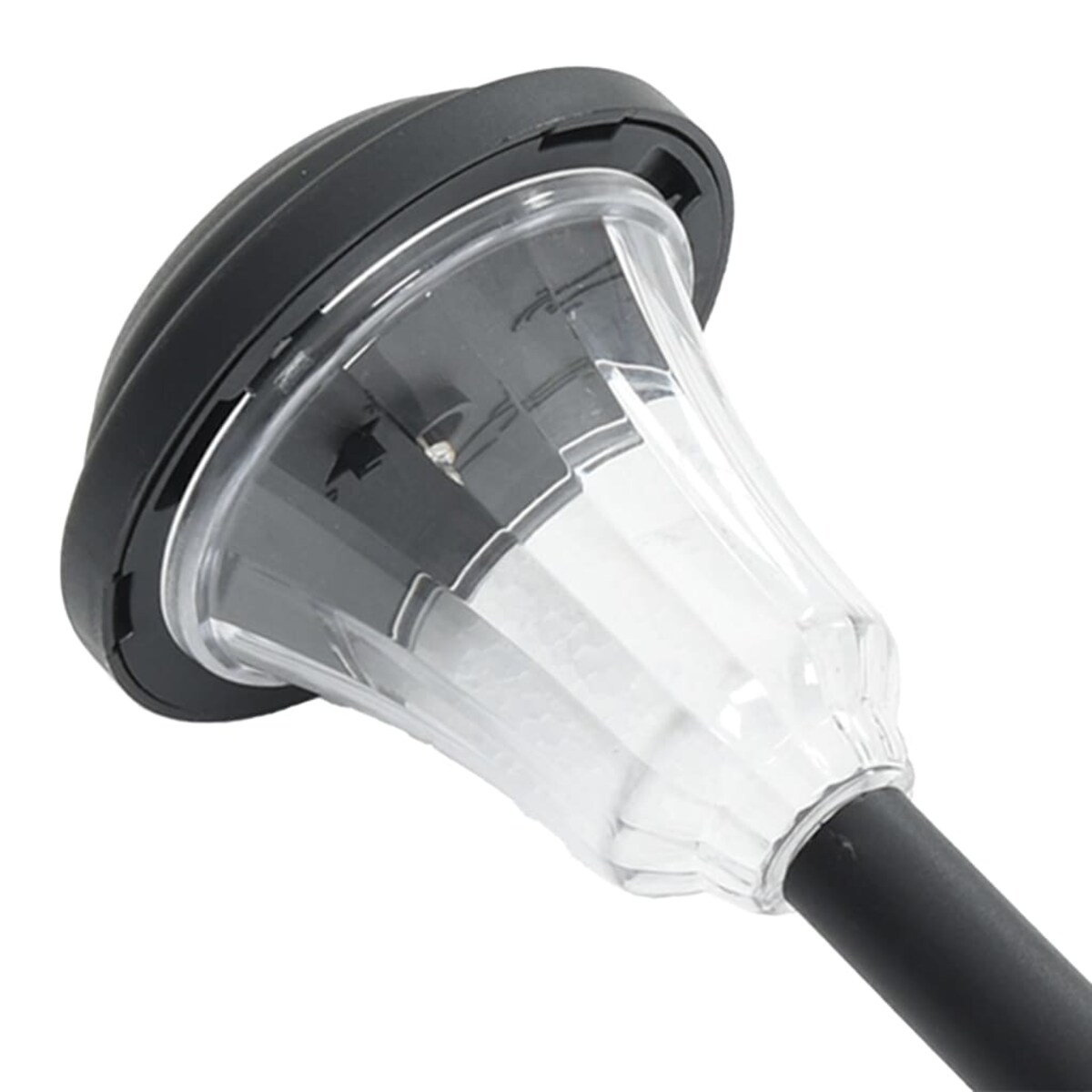 vidaXL Solarne lampki ogrodowe, z kolcem, 12 szt., białe światło