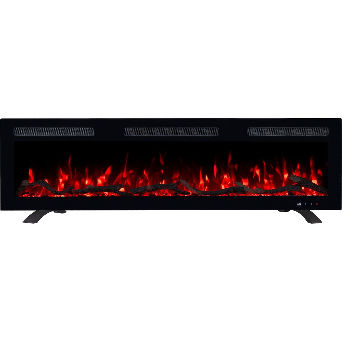 Kominek elektryczny Emotion Flame Monarch 127 - ścienny i do zabudowy - 127x13x35 cm - kominek LED z funkcją grzania 900/1800 W