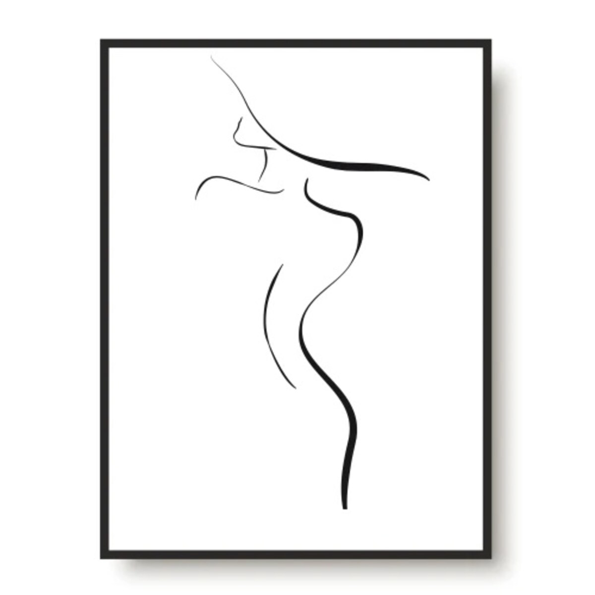 Nowoczesny Plakat Obraz ścienny na ścianę do sypialni Line Art Kobieta