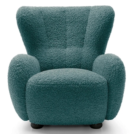 Fotel uszak boucle 91x88x100 cm POLTRONA morski