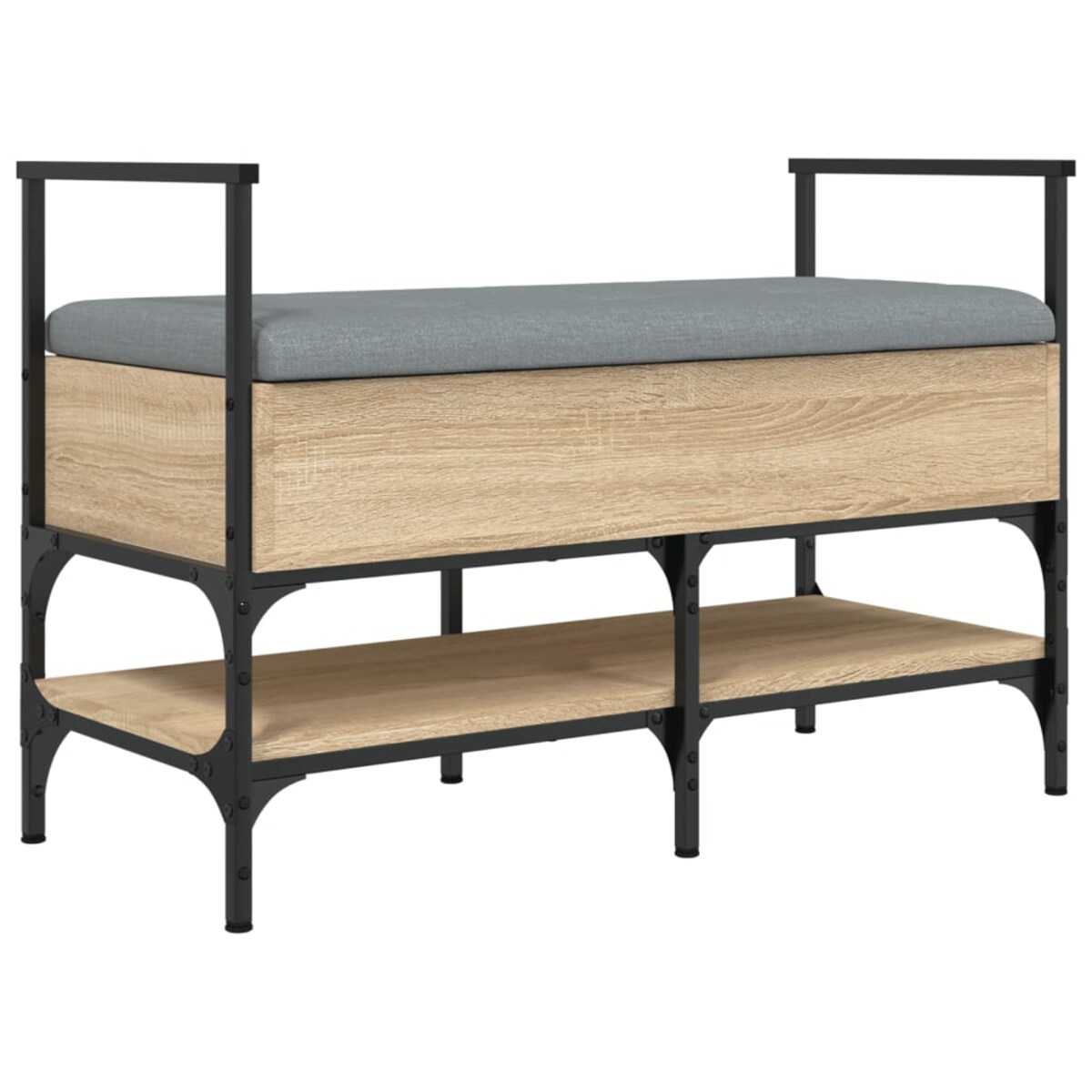 vidaXL Ławka na buty, dąb sonoma, 85,5x42x57,5 cm