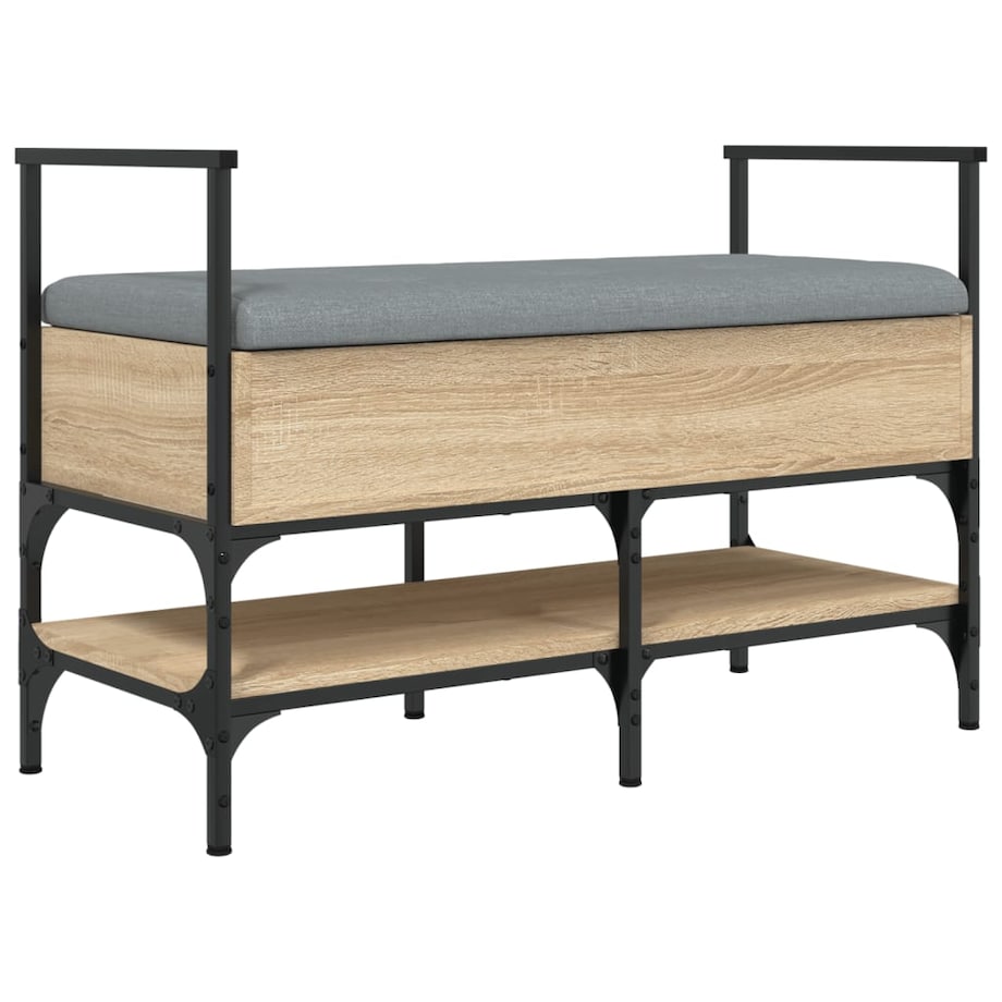 vidaXL Ławka na buty, dąb sonoma, 85,5x42x57,5 cm