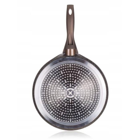 PATELNIA DO NALEŚNIKÓW 24 cm GRANITE BROWN banquet aluminiowa indukcja