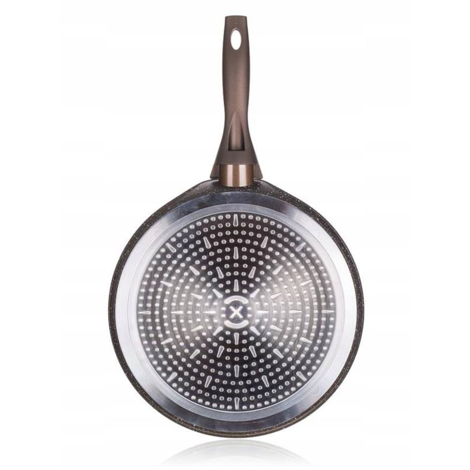 PATELNIA DO NALEŚNIKÓW 24 cm GRANITE BROWN banquet aluminiowa indukcja