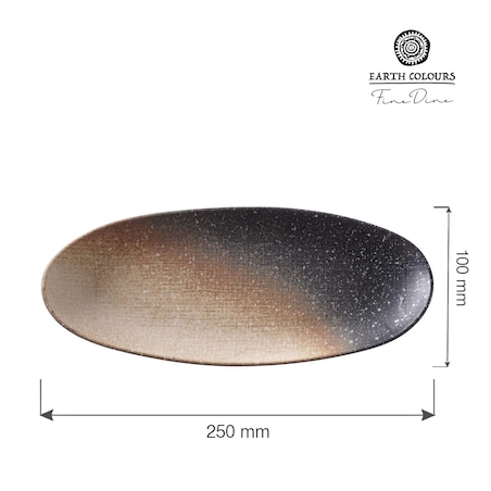 Owalny talerz serwingowy Moon 250 mm