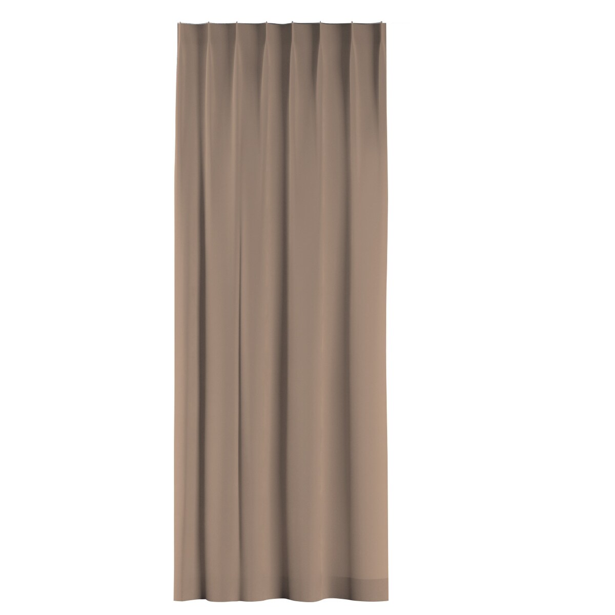 Zasłona na haczykach flex pojedynczych 130x245 mocca