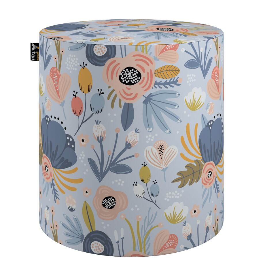 Puf Bobby, niebieski, ø40, wys. 40 cm, Magic Collection