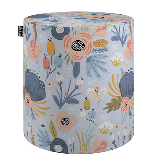 Puf Bobby, niebieski, ø40, wys. 40 cm, Magic Collection