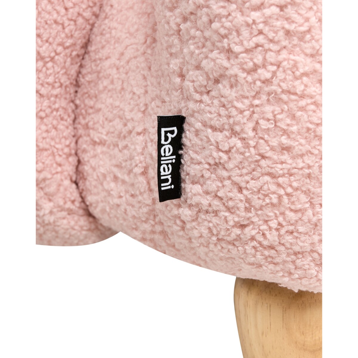 Fotel dziecięcy Królik KANNA Boucle Pastelowy róż