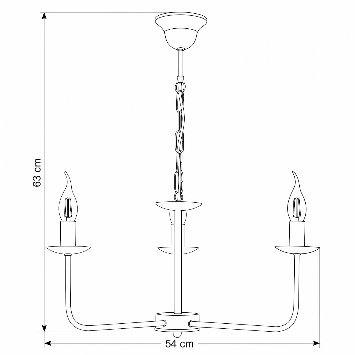 czarna lampa wisząca świecznikowa edylit do salonu loft