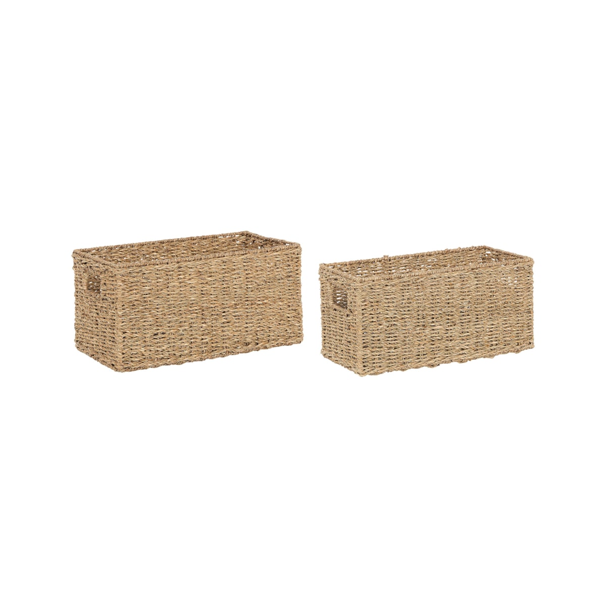Zestaw 2 koszy z trawy morskiej jasny DONGHA
