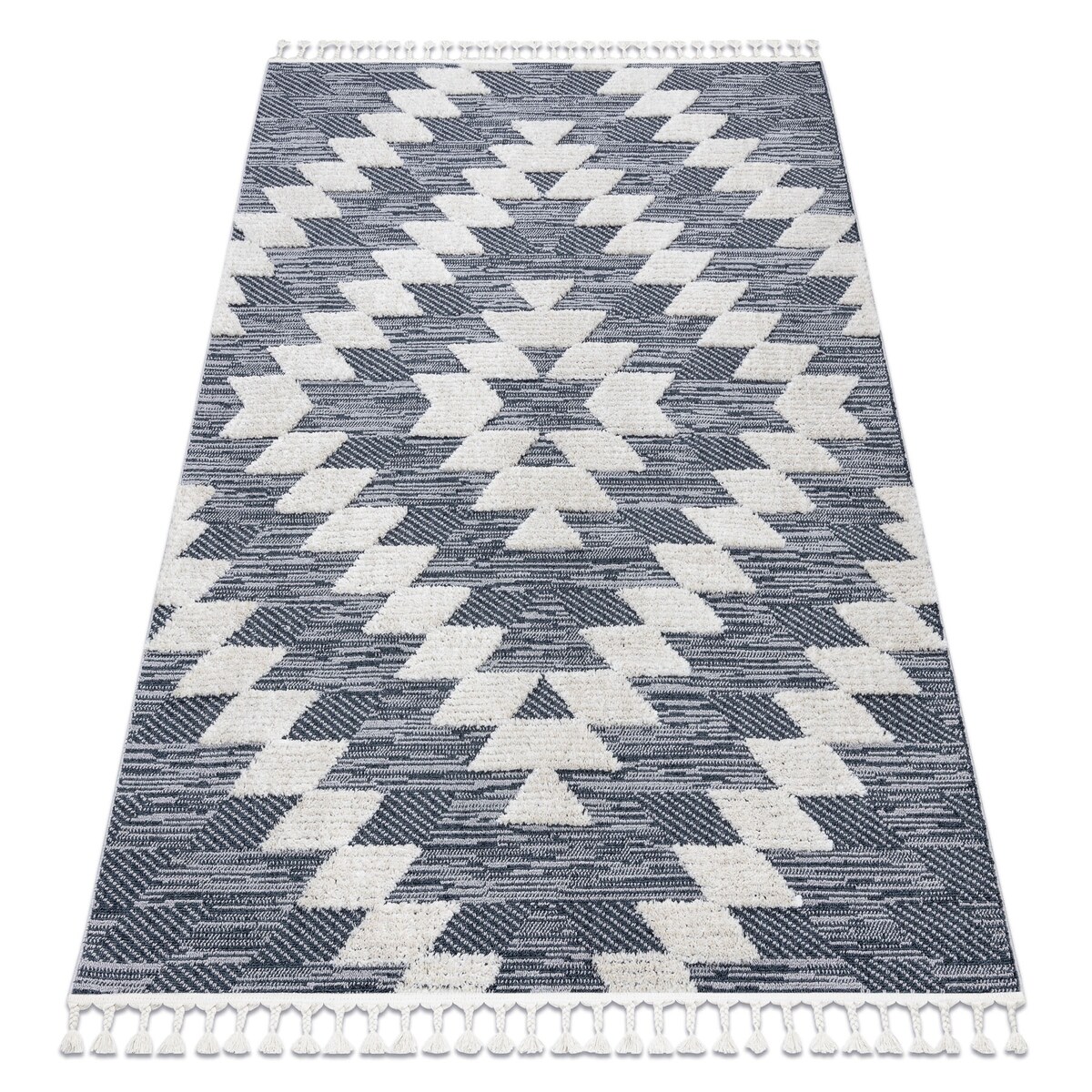 Dywan SEVILLA Z250A romby niebieski / szary 80x150 cm