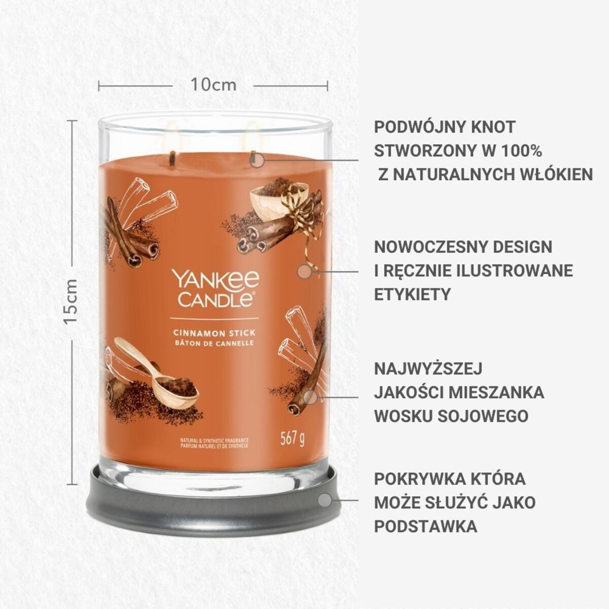 YC SIGNATURE Tumbler duży CINNAMON STICK