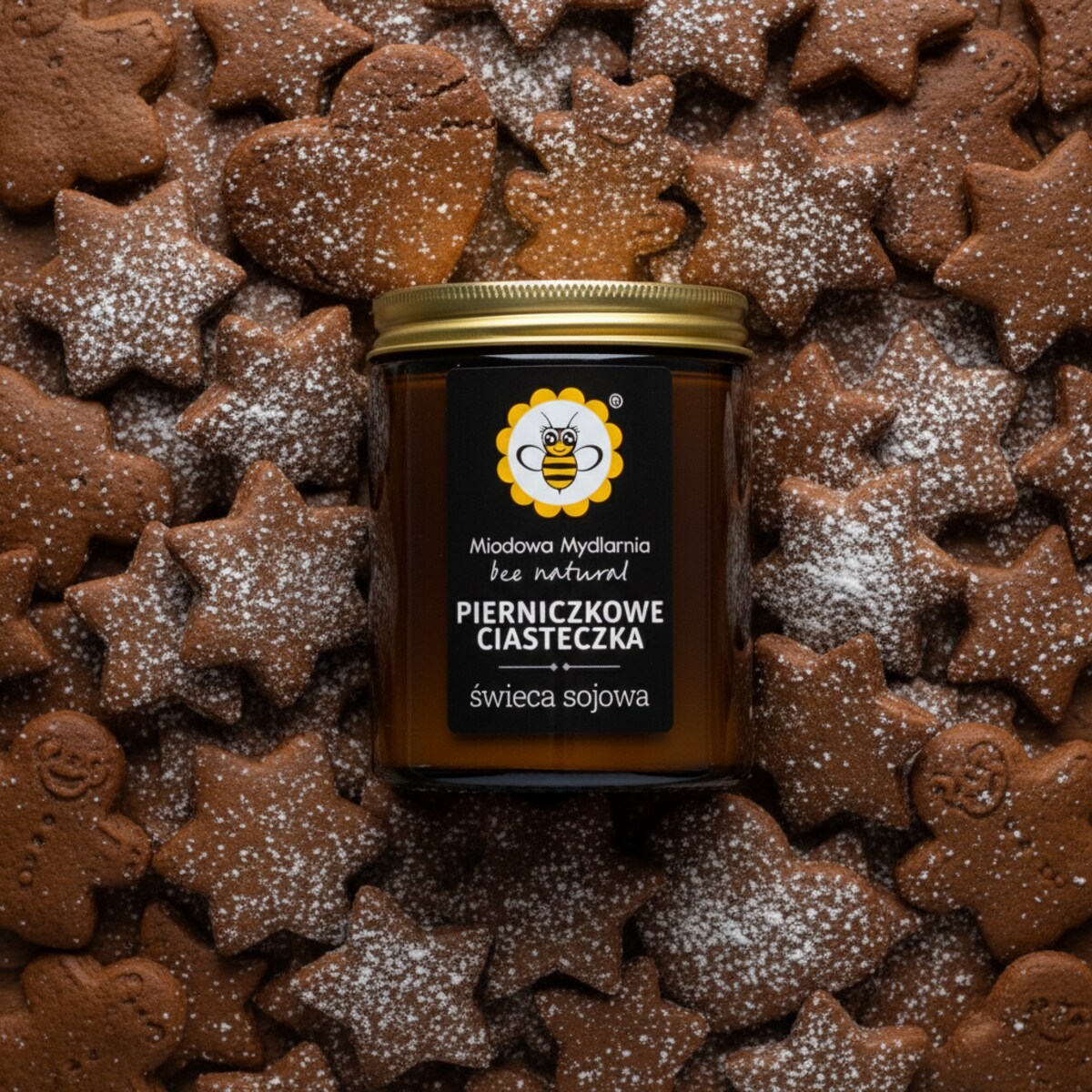 Pierniczkowe Ciasteczka - świeca z wosku sojowego