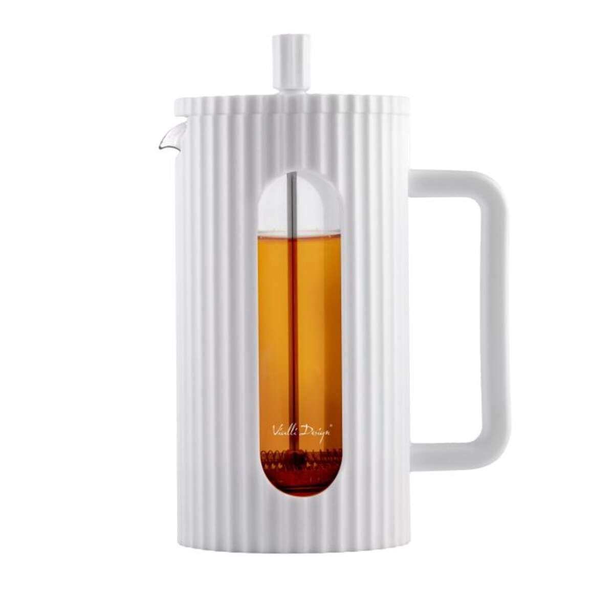 Zaparzacz do kawy i herbaty 1000 ml Livio biały 0718