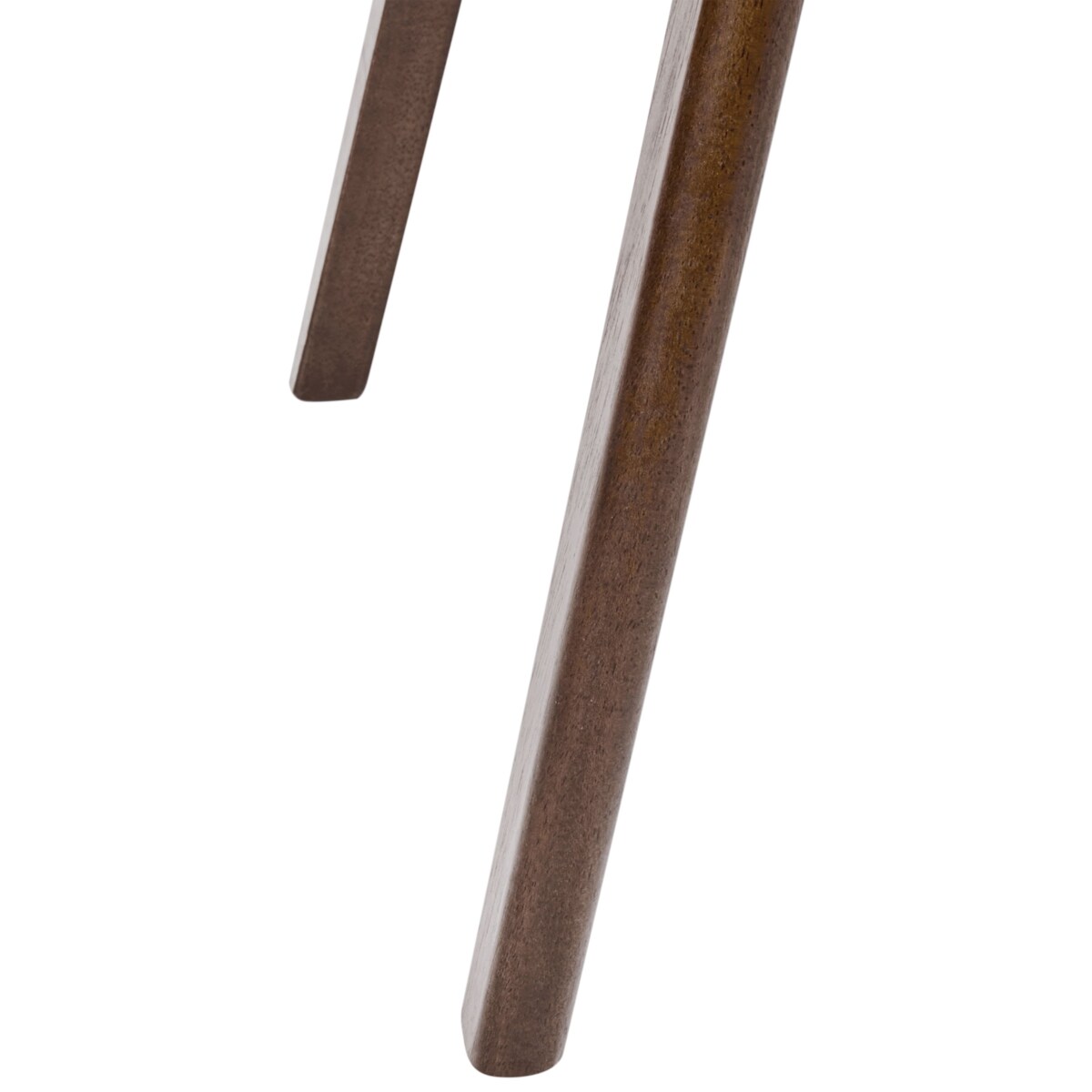 Zestaw 2 krzeseł do jadalni ELAINE Drewno Ciemny brąz/ beżowy